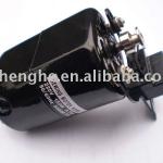 Household sewing machine motor with open/close controller