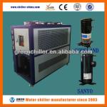 Bottle blowing machine using 10HP air cooled water chiller