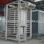 high output IQF quick freezer single spiral freezer