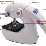 Mini battery operated household Sewing Machine