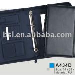 new design A4 clip folder bag with metal rings