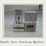 Aluminium plastic film handle hole punching machine