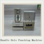 Aluminium plastic film handle hole punching machine