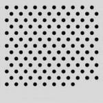Perforated steel plate for sieving