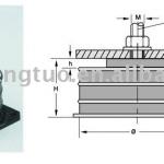 milling machine anti-vibration machine pad