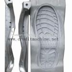 Aluminium PU shoe mould (slippers, sandals, work shoes, soles)