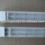 Twin tube infrared heating lamp