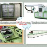 250L three tank fast make two color two density pu shoe making machine