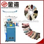 Computerized 5F plain sock knitting machine