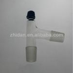 3-way distillation adapter with thread 24/40,Three way Glass Thermometer adapter,Plastic screw,lab glassware