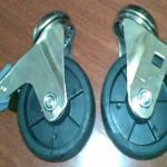 304 Stainless steel house nylone wheel dual ball bearing medical castors