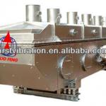 High efficiency vibrating fluid bed dryer for building materials