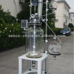 FC10003 100L Cap Style Jacketed Glass Reactor-SENCO- Complete Flange joints