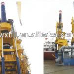 spud carrier on cutter suction dredger