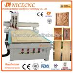 cnc router can changer tool by pneumatic 3 spindle