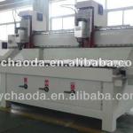 CHAODA high stability furniture making cnc router With double heads for flat carving/plane engraving