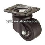 High Quality Black Frame Cowboy Polyurethane Swivel Caster Wheel