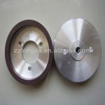 Glass useing diamond resn grinding wheel