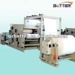 Hot melt adhesive coating machine for labels