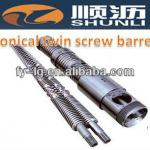 Extruder parts,extruder screw barrel,conical twin screw barrel