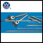 D150mm bimetallic extruder single screw barrel for extrusion line