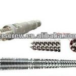 38CrMoAIA bimetallic twin screw extruder screw design for PVC and plastic machine