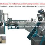 New SJL-120 extruding hot melt adhesive granulating production line