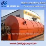 Newest technology waste tire recycling to diesel oil pyrolysis machine with SGS oil report