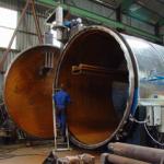 Rubber vulcanizing boiler