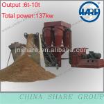 The 6T-10T per hour crusher for wood production line
