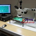 Trinocular Video Microscope Single Bar Boom Stand/Circuit board video inspection microscope SX4TS