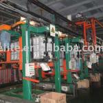 Twenty work-stations linear cabinet foaming line