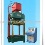 Hydraulic press machine with four pillars